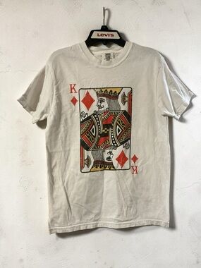 Comfort Colors White Short Sleeve Tee with King of Diamonds Graphic